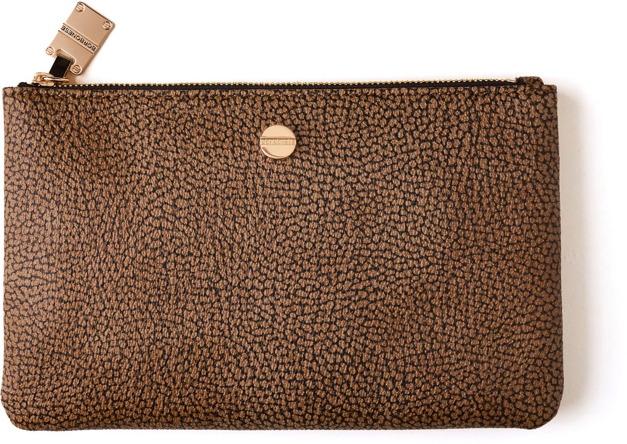 Borbonese VITE FLAT POUCH Bruin