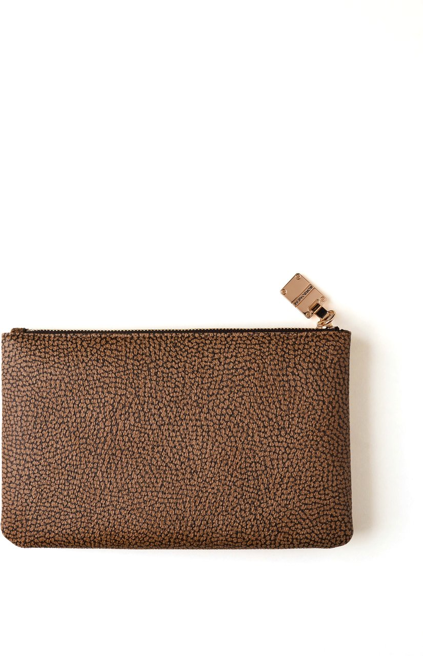 Borbonese VITE FLAT POUCH Bruin