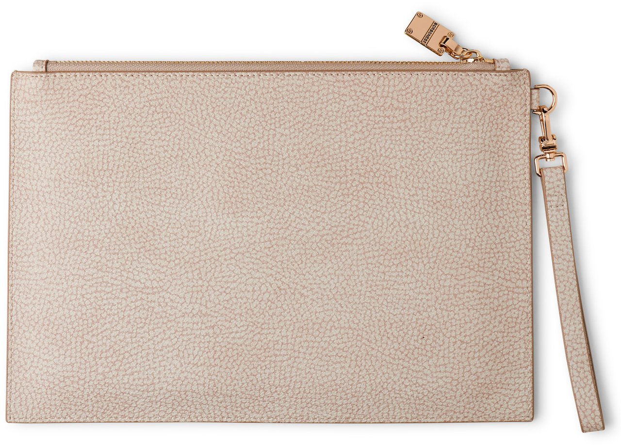 Borbonese OP COATED CANVAS Beige
