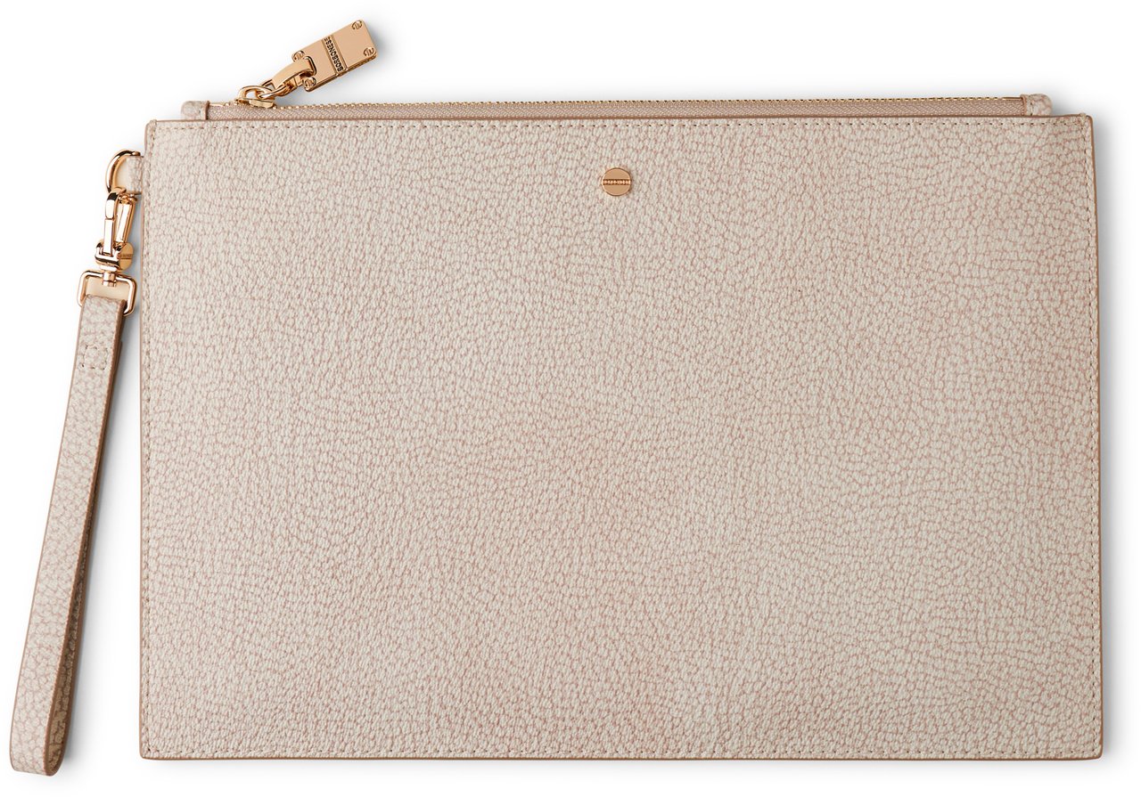 Borbonese OP COATED CANVAS Beige