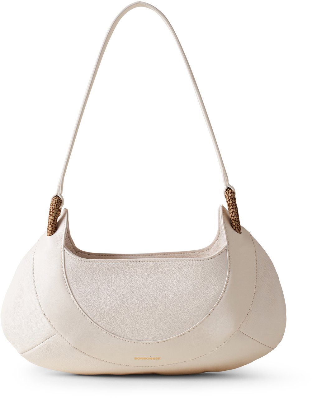 Borbonese FILO HOBO MEDIUM Wit