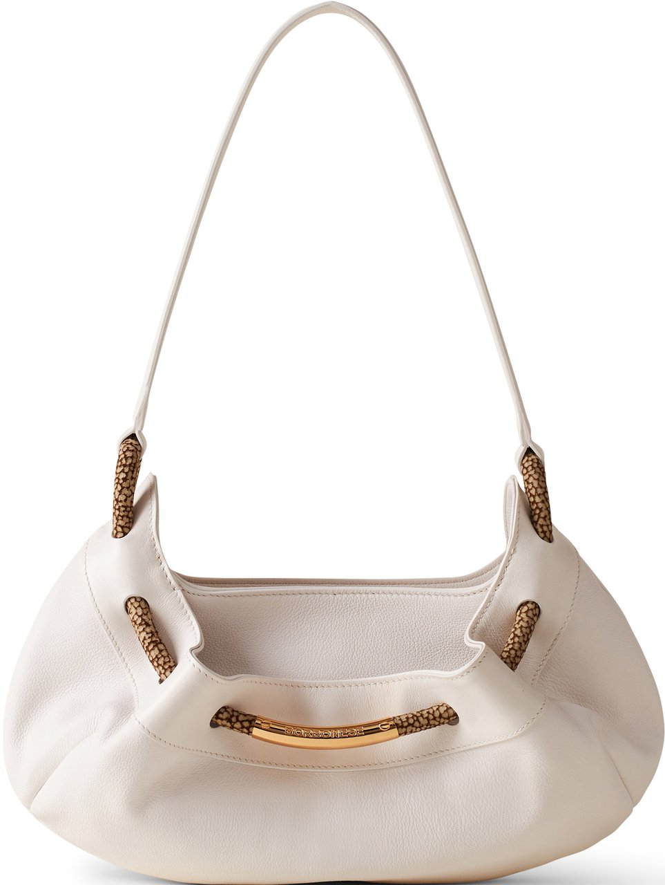 Borbonese FILO HOBO MEDIUM Wit