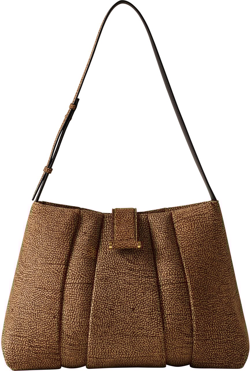 Borbonese L’ECLAIR HOBO LARGE Bruin