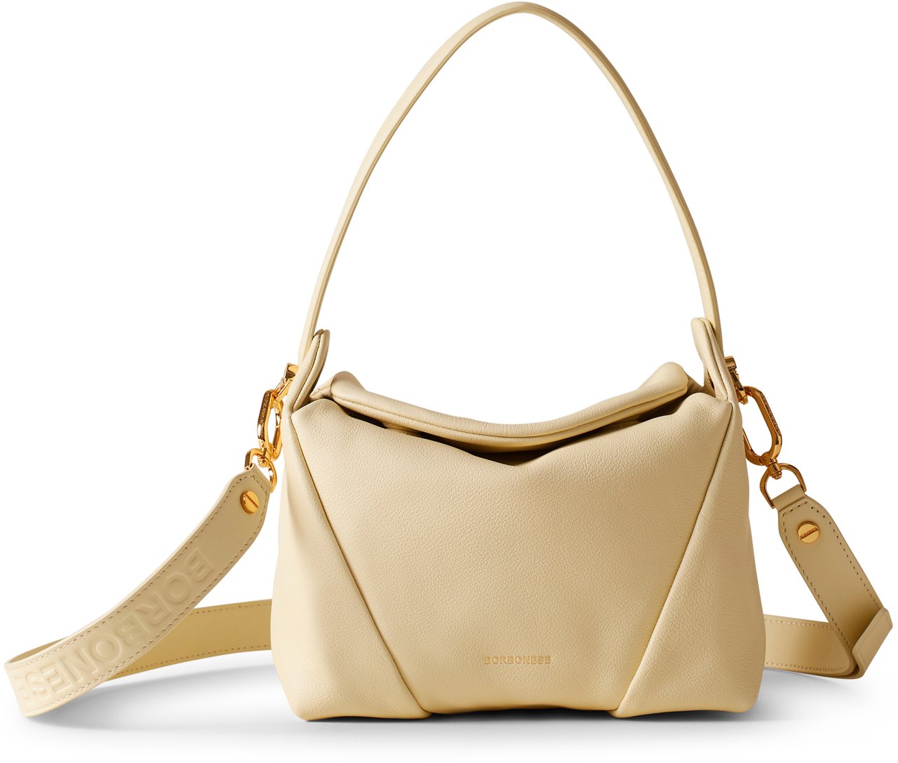 Borbonese BLOOM HOBO SMALL Beige
