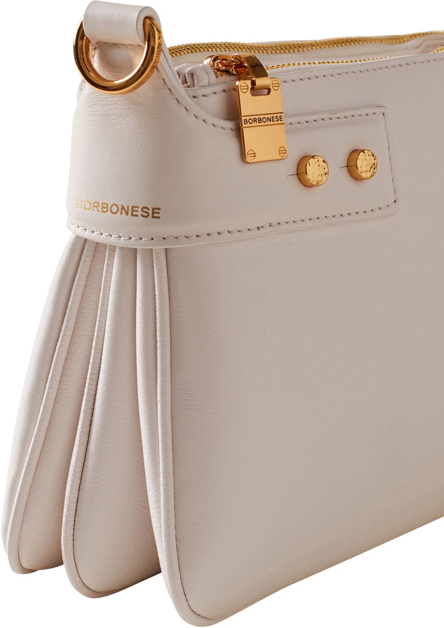 Borbonese ARMOR CROSSBODY SMALL Wit
