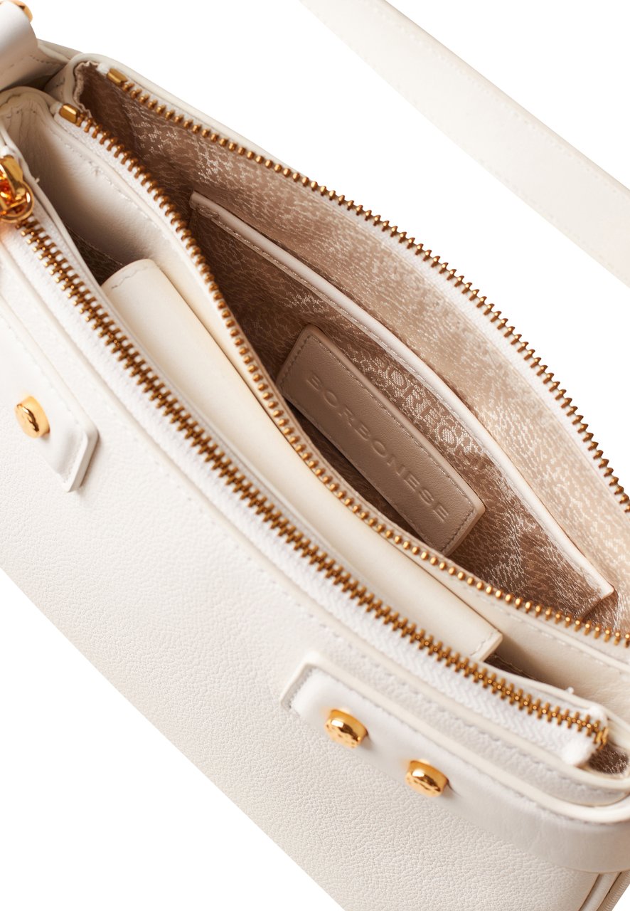 Borbonese ARMOR CROSSBODY SMALL Wit