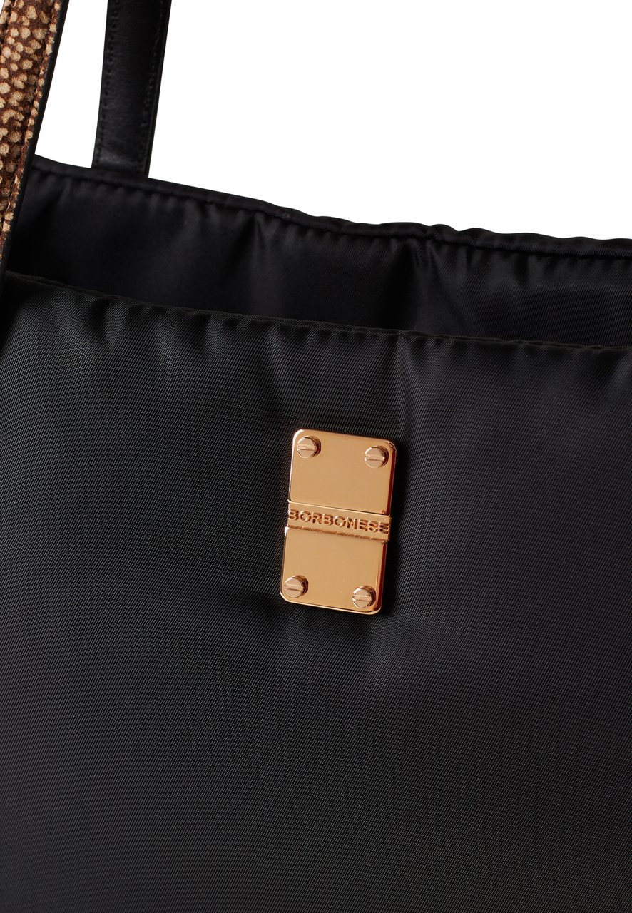Borbonese CAHIER SHOPPER MEDIUM Bruin
