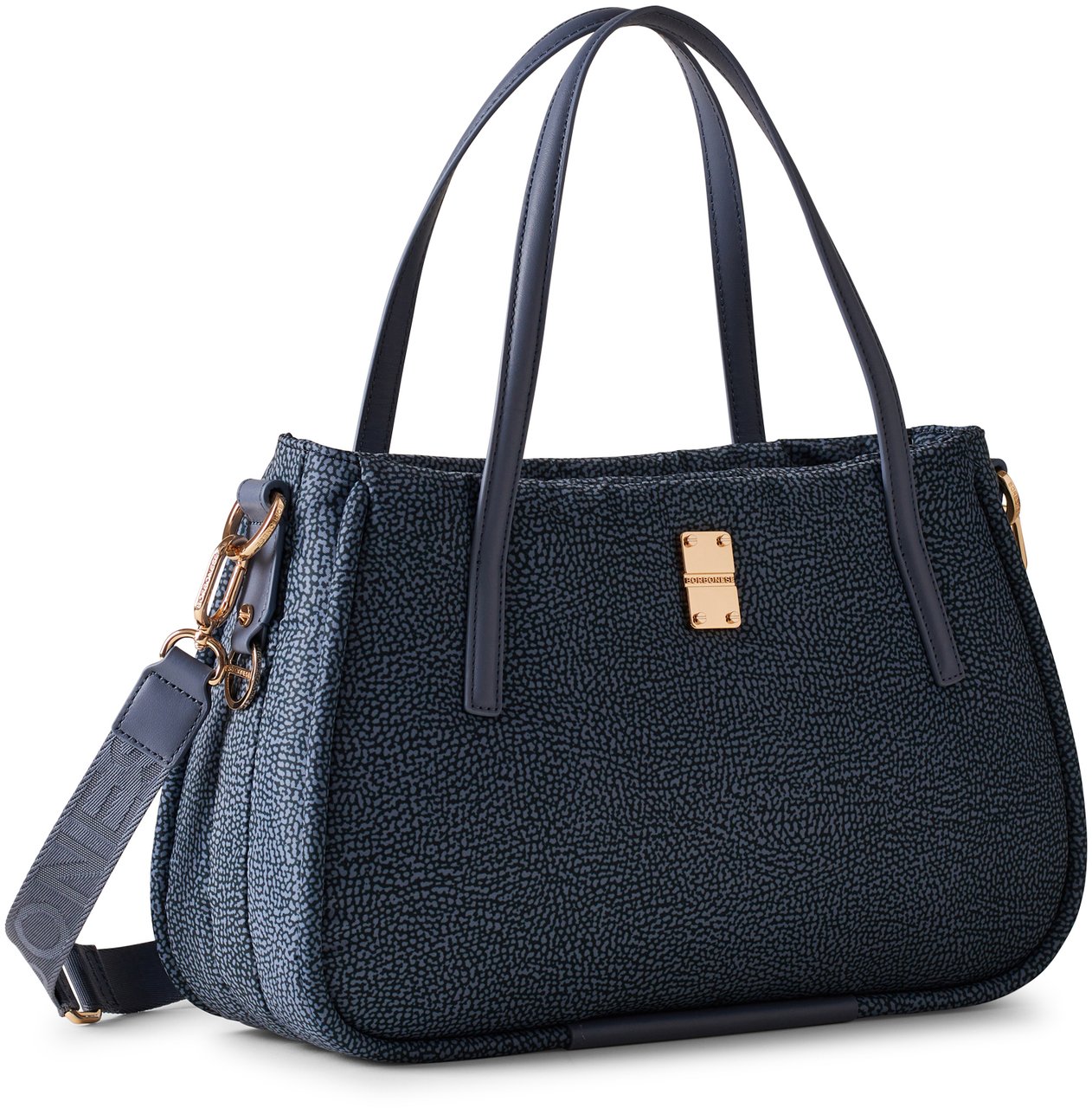 Borbonese CAHIER SHOPPER MEDIUM Blauw