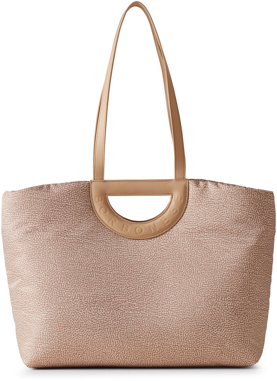 Borbonese BOUCHE SHOPPER LARGE Beige