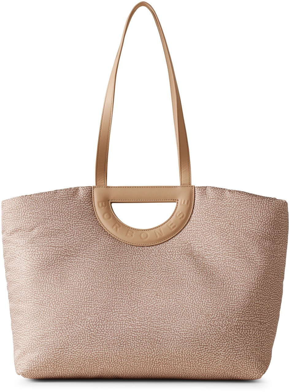 Borbonese BOUCHE SHOPPER LARGE Beige