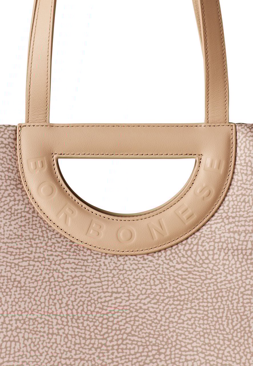 Borbonese BOUCHE SHOPPER LARGE Beige
