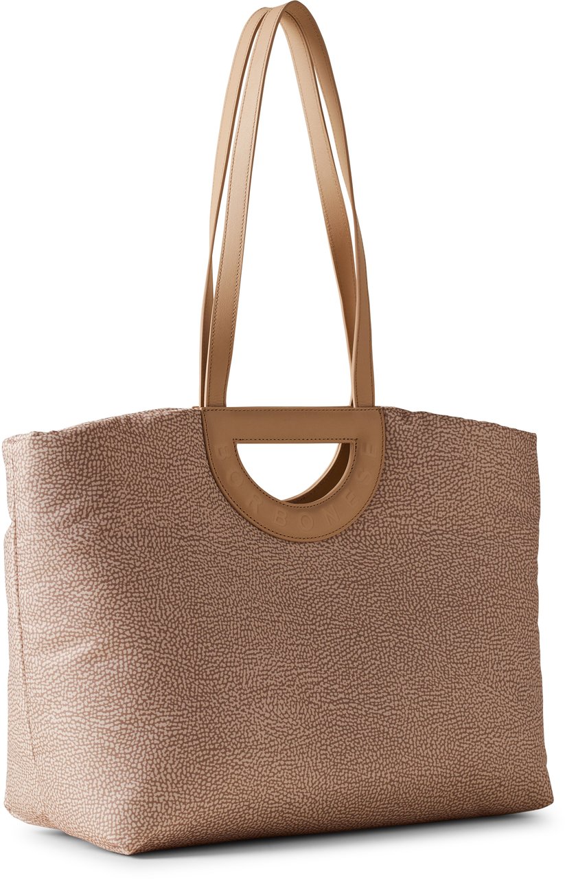 Borbonese BOUCHE SHOPPER LARGE Beige
