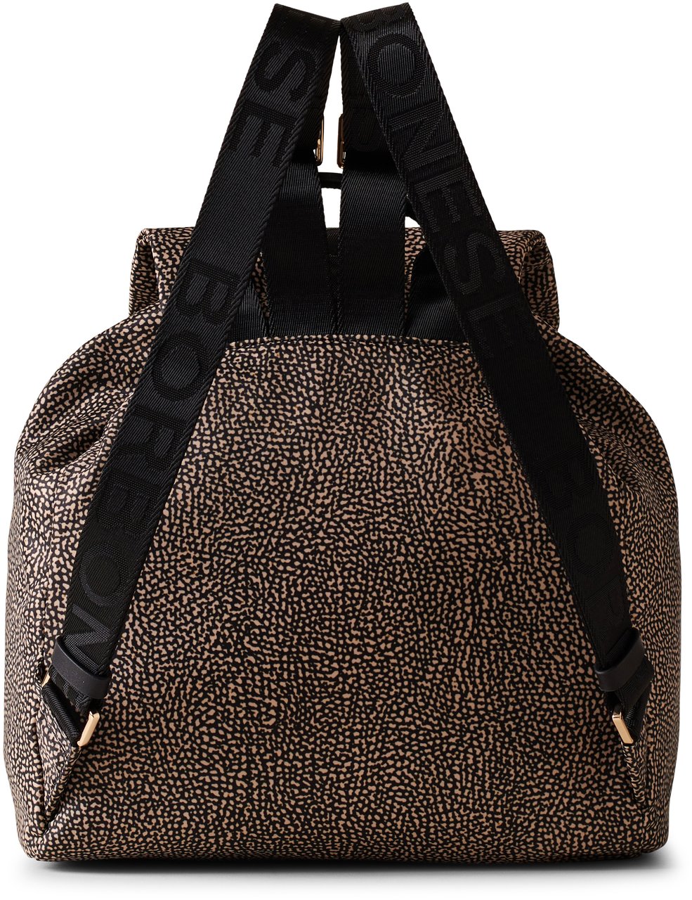 Borbonese FOLD MEDIUM BACKPACK Bruin