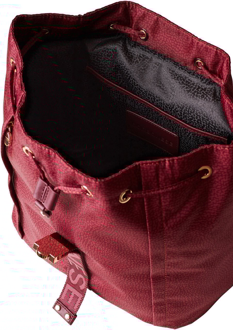 Borbonese FOLD MEDIUM BACKPACK Rood