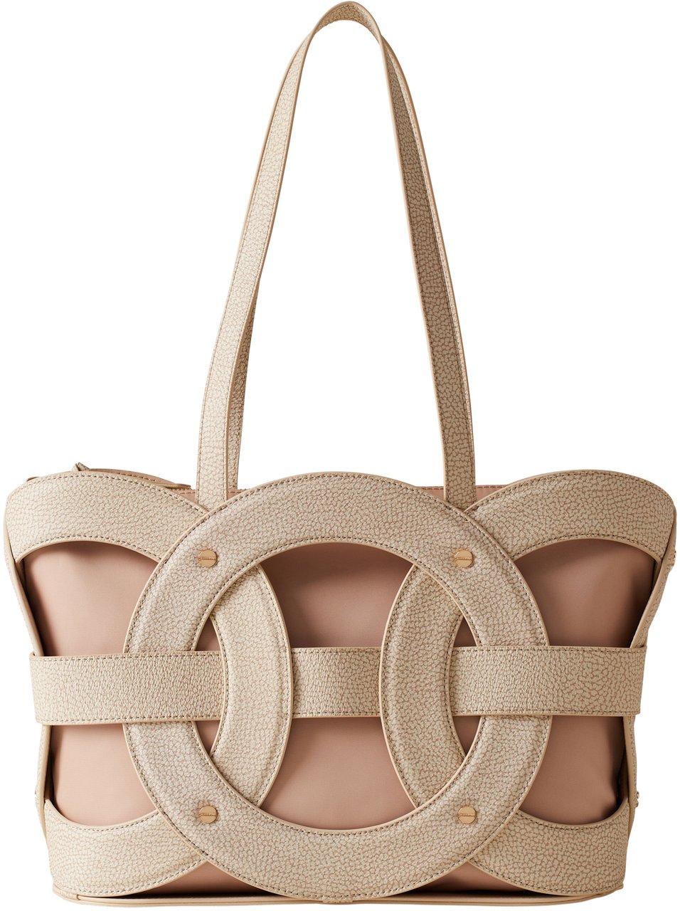 Borbonese ALL ROUND SHOPPER MEDIUM Beige