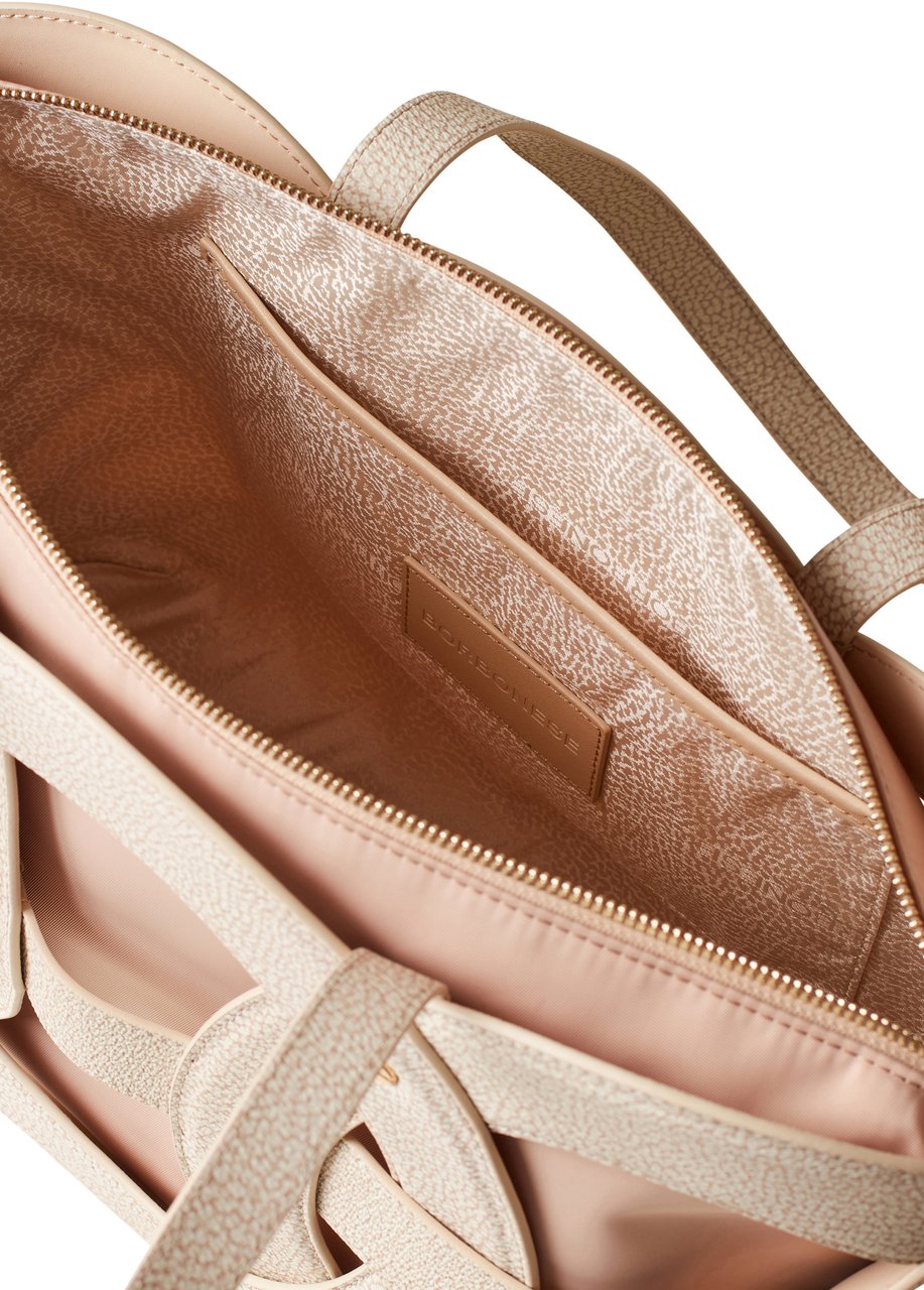 Borbonese ALL ROUND SHOPPER MEDIUM Beige
