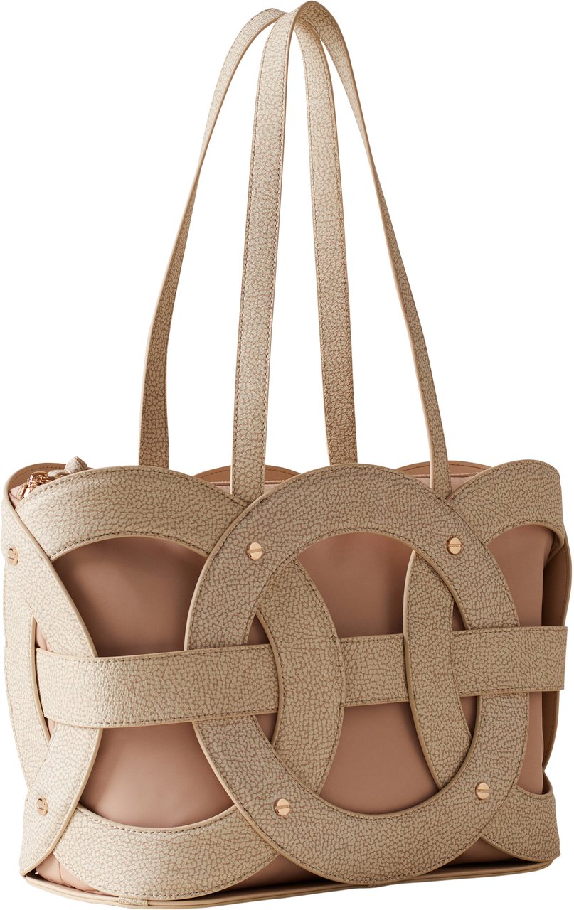 Borbonese ALL ROUND SHOPPER MEDIUM Beige