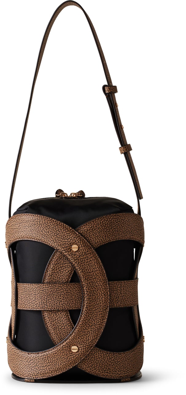 Borbonese ALL ROUND BUCKET MEDIUM Bruin