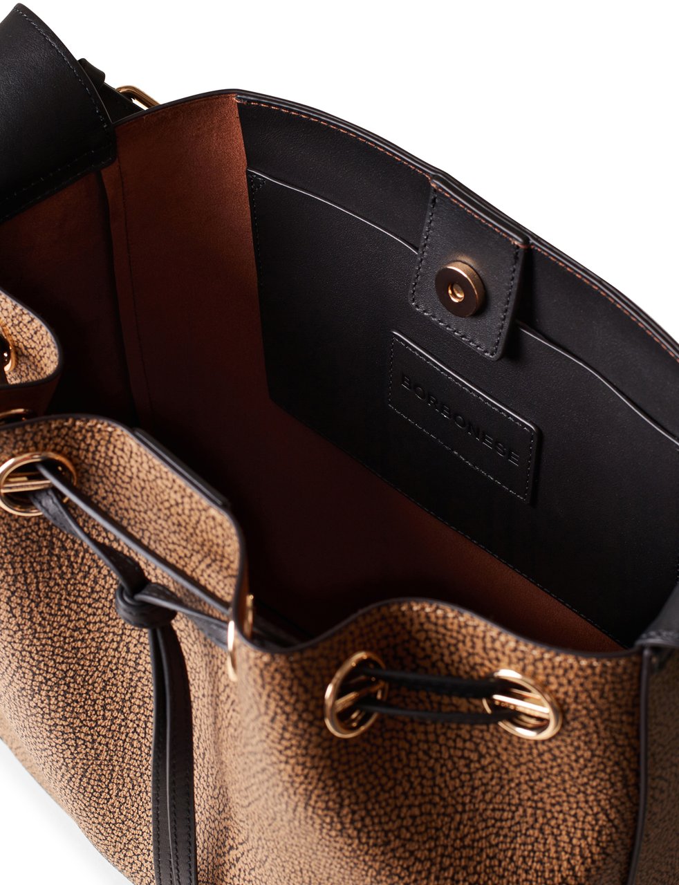 Borbonese MAREE BUCKET MEDIUM Bruin