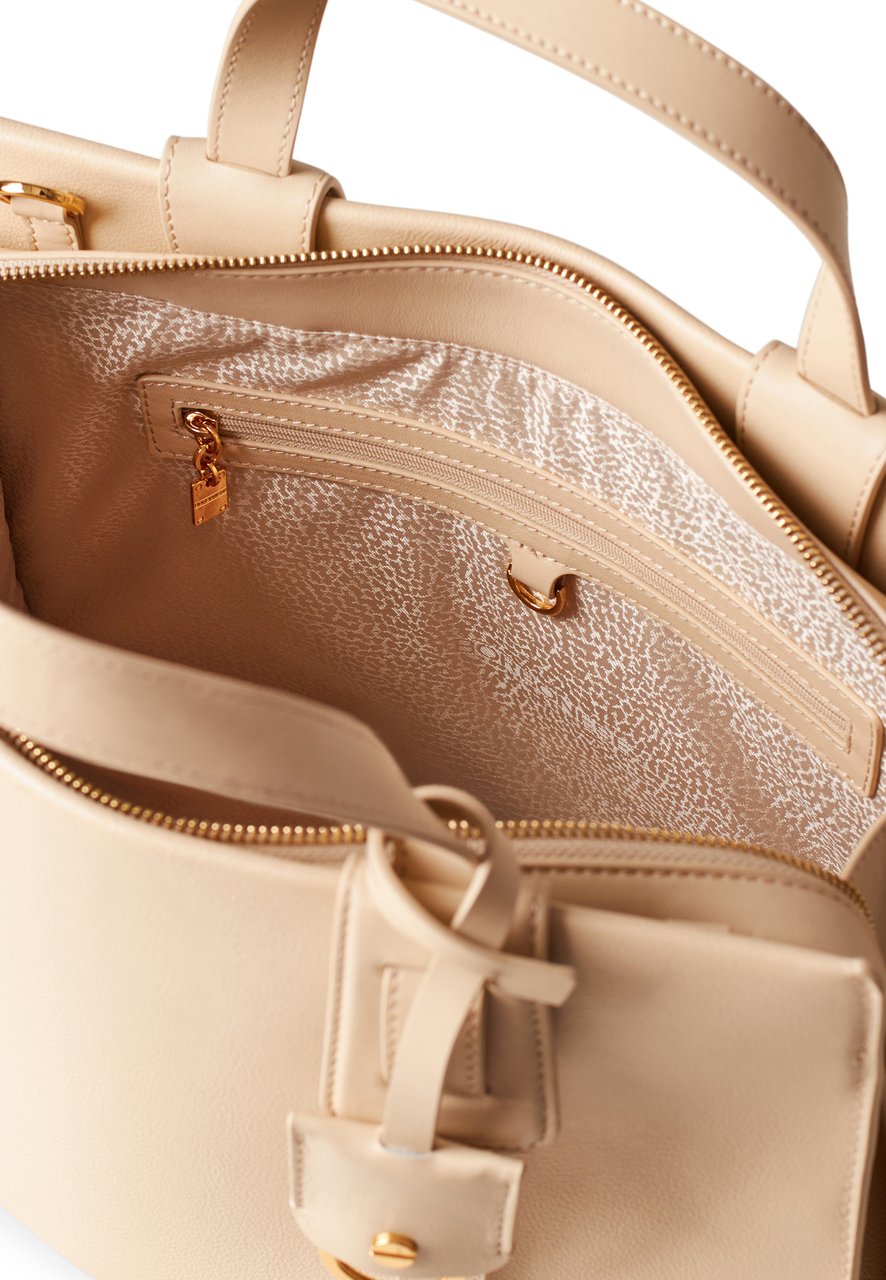 Borbonese DÉJEUNER BOSTON BAG MEDIUM Beige