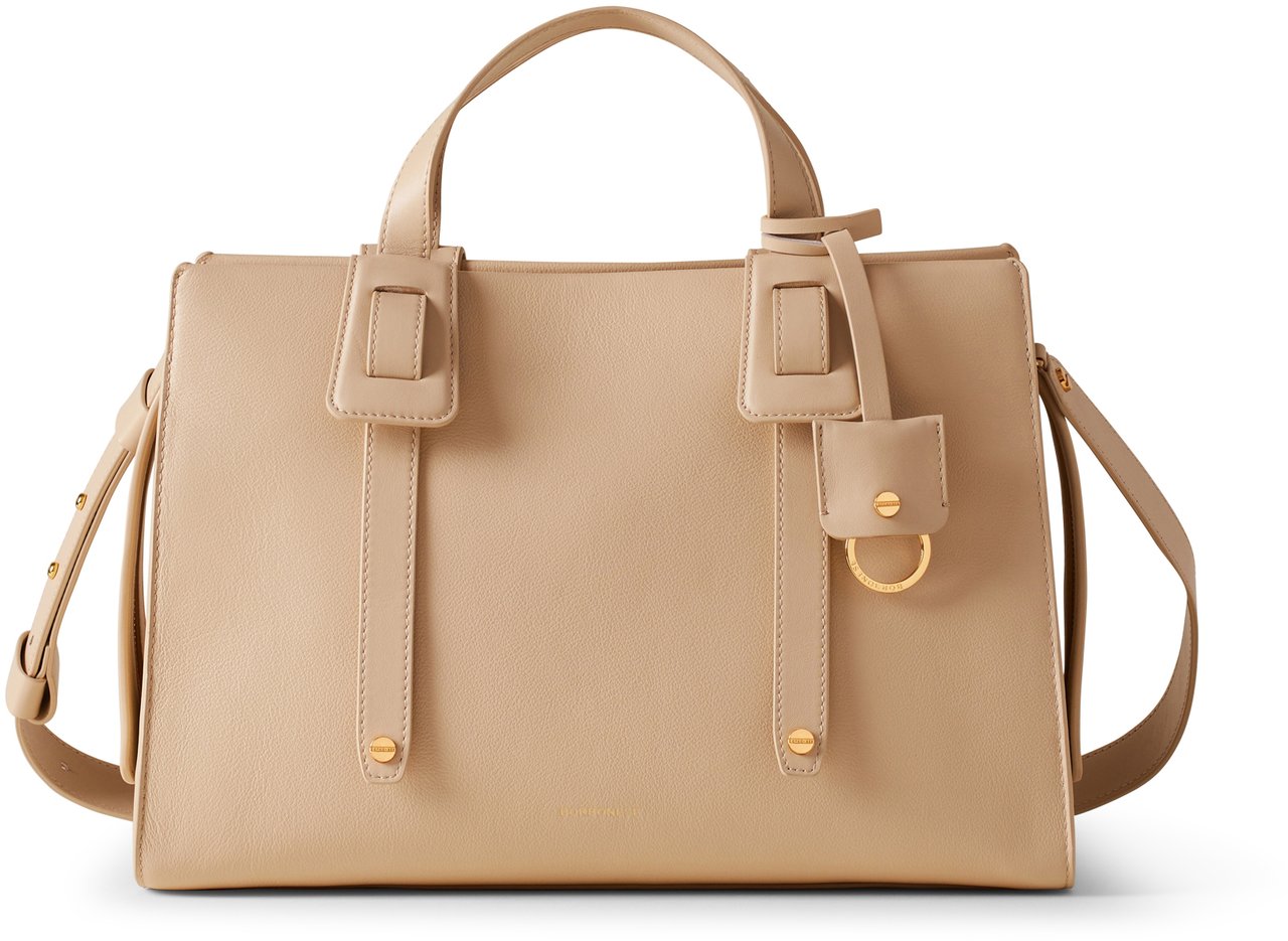 Borbonese DÉJEUNER BOSTON BAG MEDIUM Beige