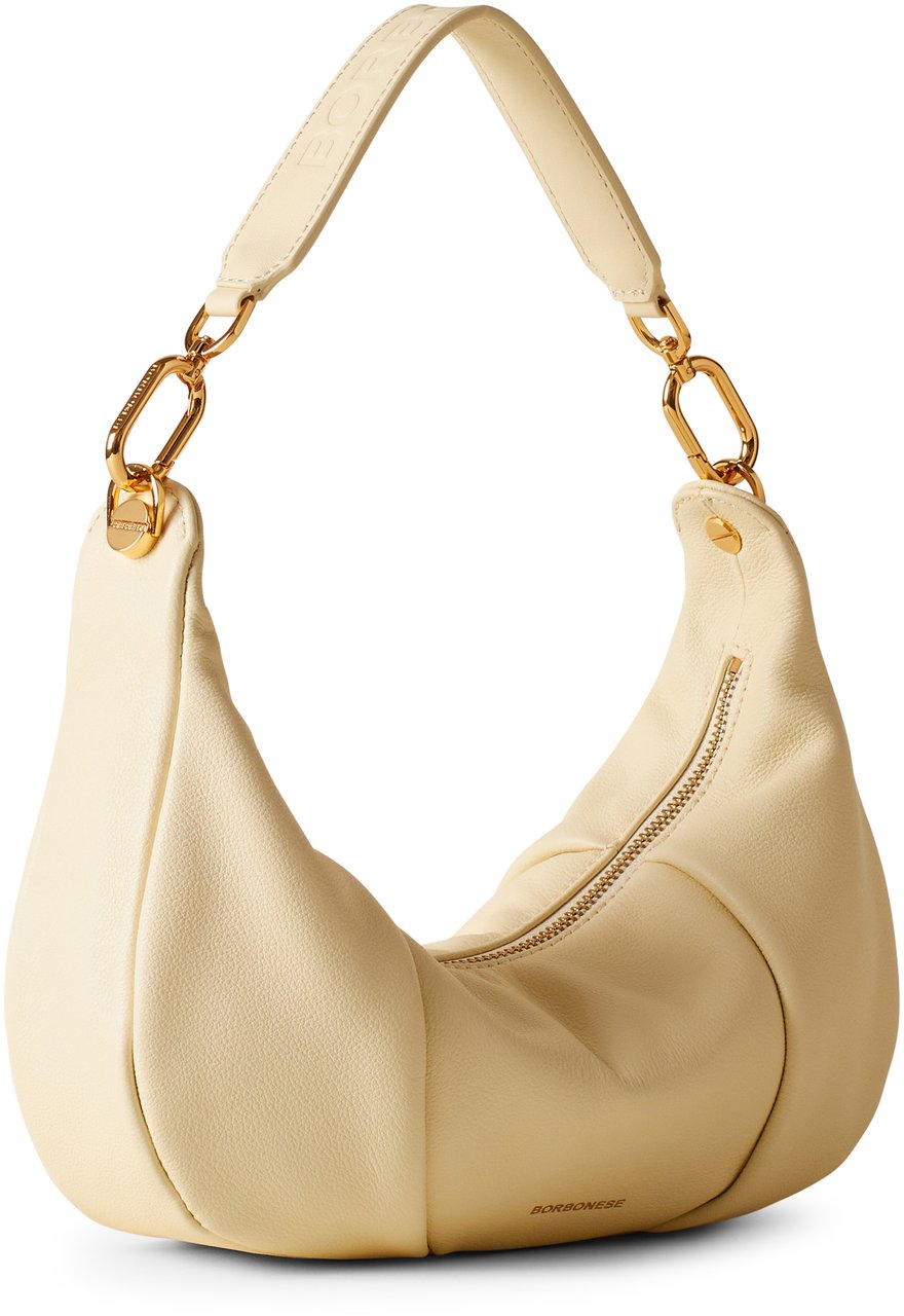 Borbonese BLOOM HOBO SMALL Beige