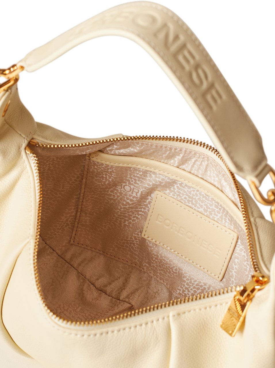 Borbonese BLOOM HOBO SMALL Beige