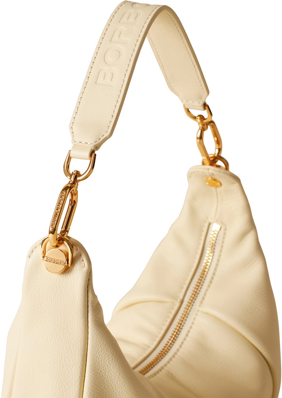 Borbonese BLOOM HOBO SMALL Beige