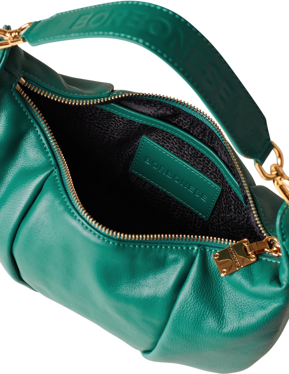 Borbonese BLOOM HOBO SMALL Groen