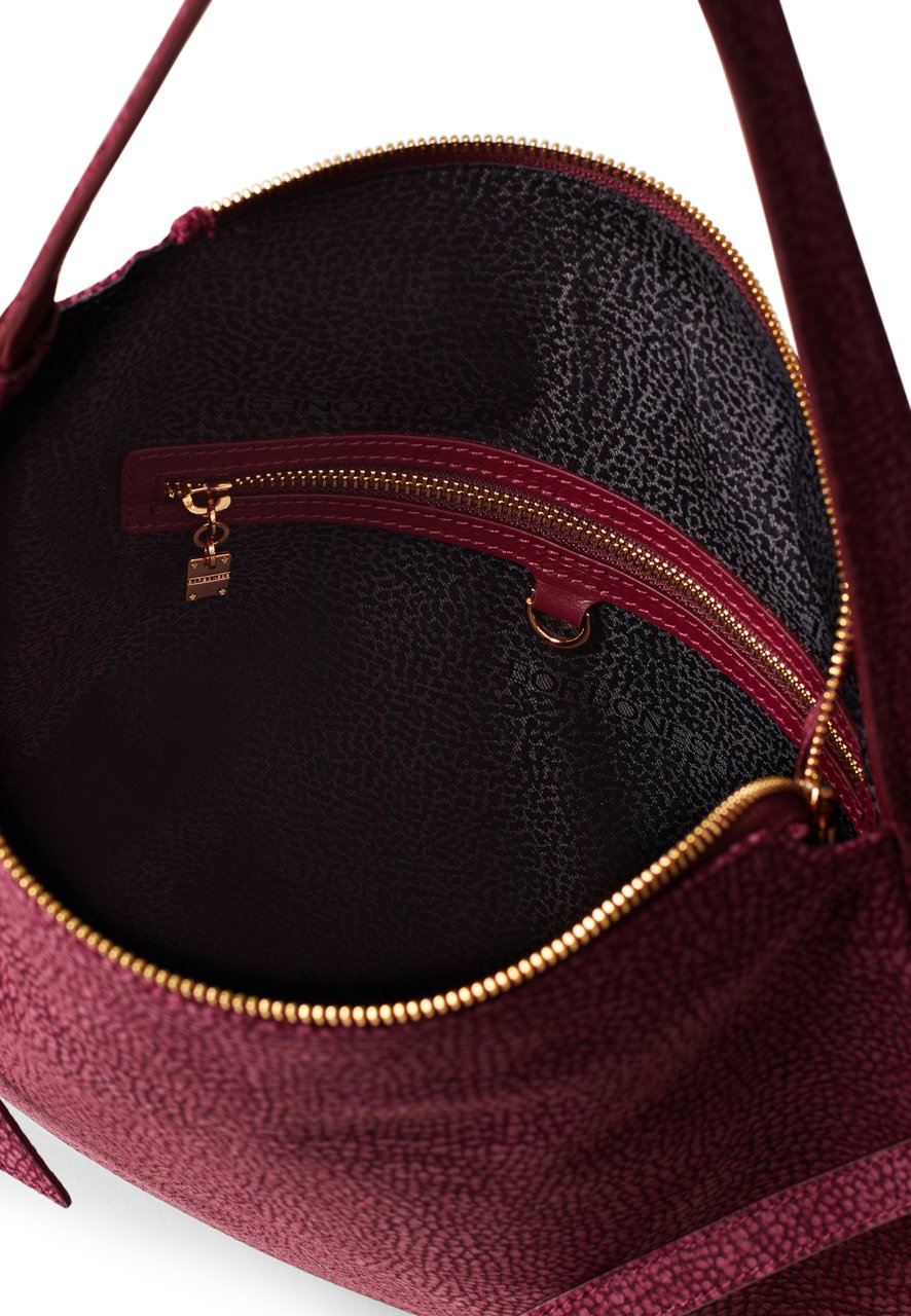 Borbonese BRIDLE MEDIUM HOBO BAG Rood