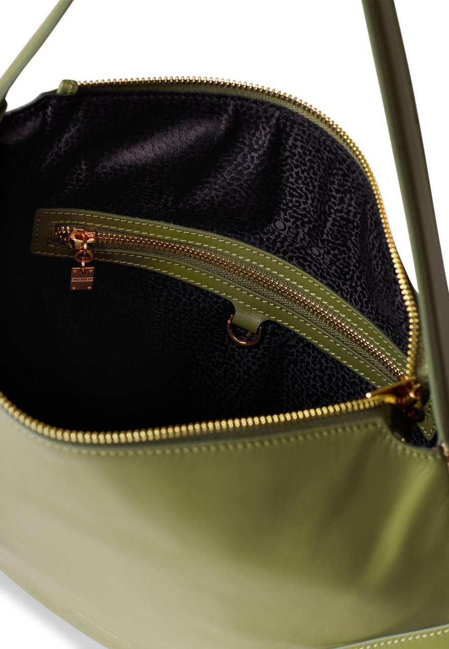 Borbonese BRIDLE MEDIUM HOBO BAG Groen