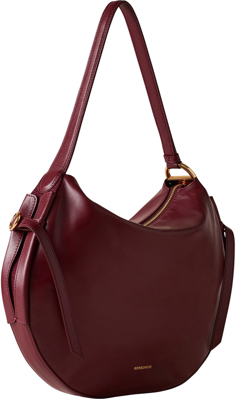 Borbonese BRIDLE MEDIUM HOBO BAG Rood