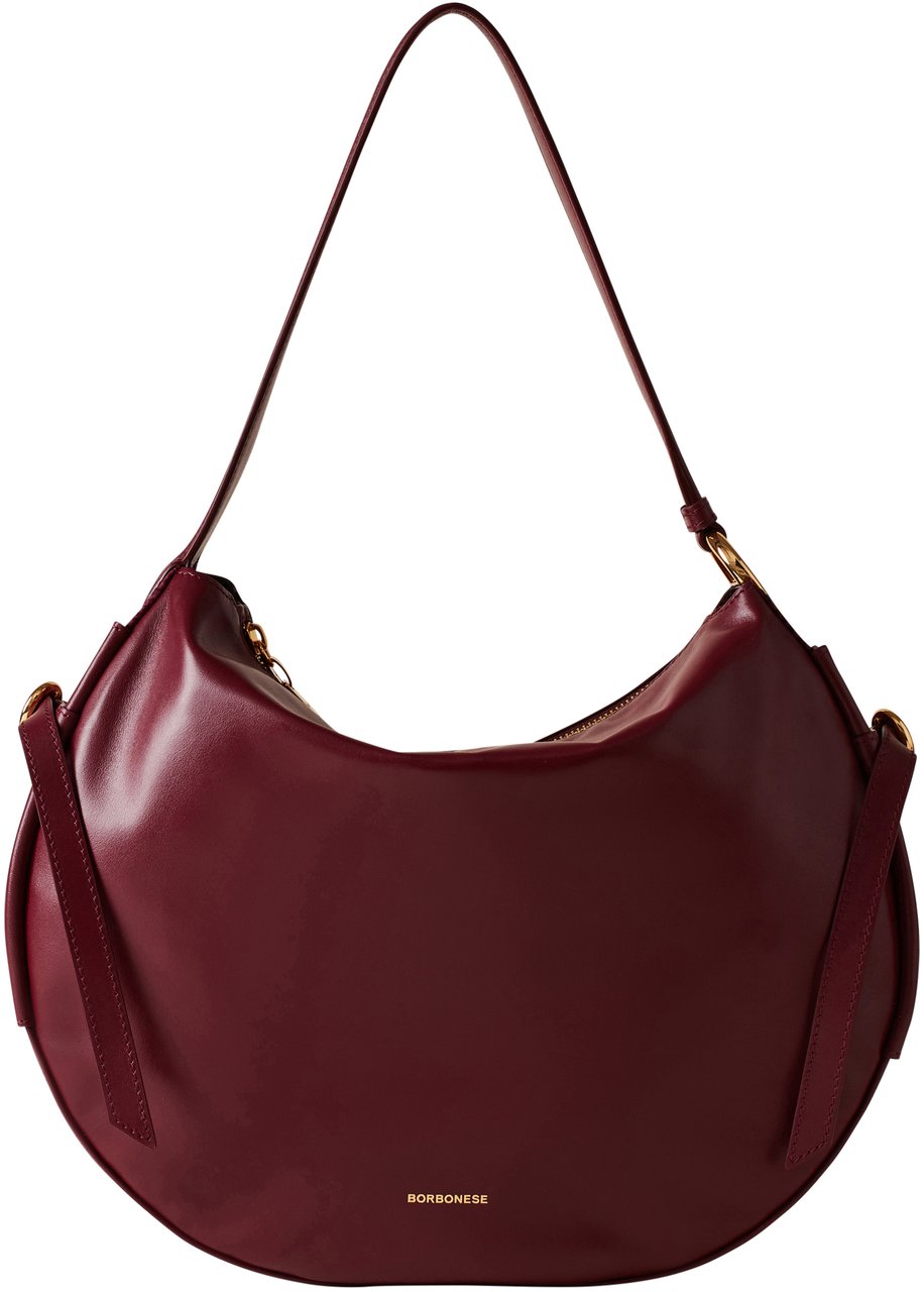 Borbonese BRIDLE MEDIUM HOBO BAG Rood