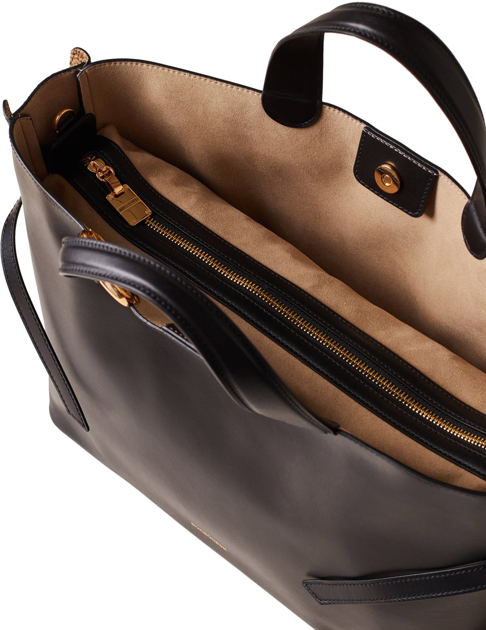 Borbonese BRIDLE MEDIUM SHOPPING BAG Zwart