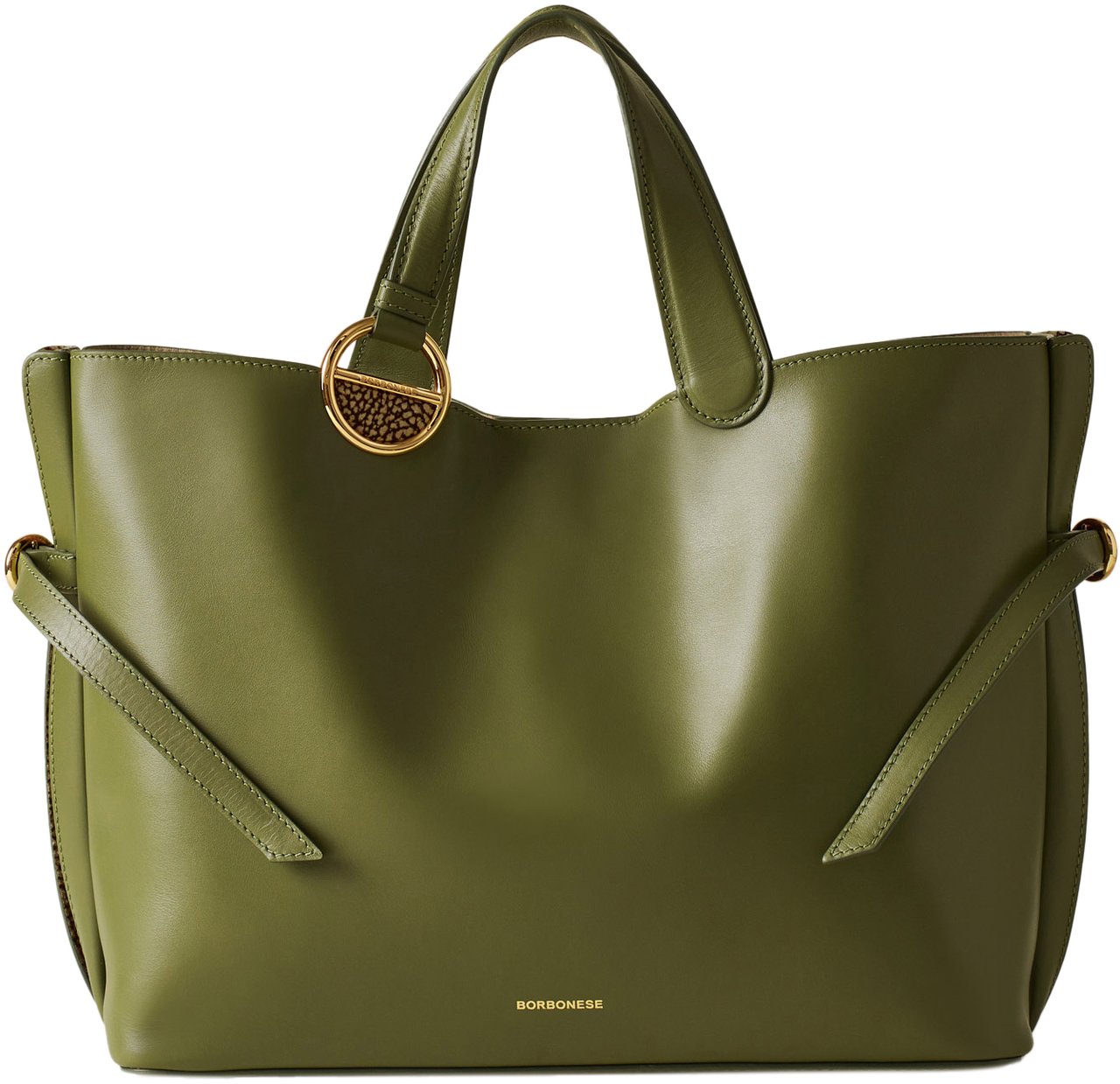 Borbonese BRIDLE MEDIUM SHOPPING BAG Groen
