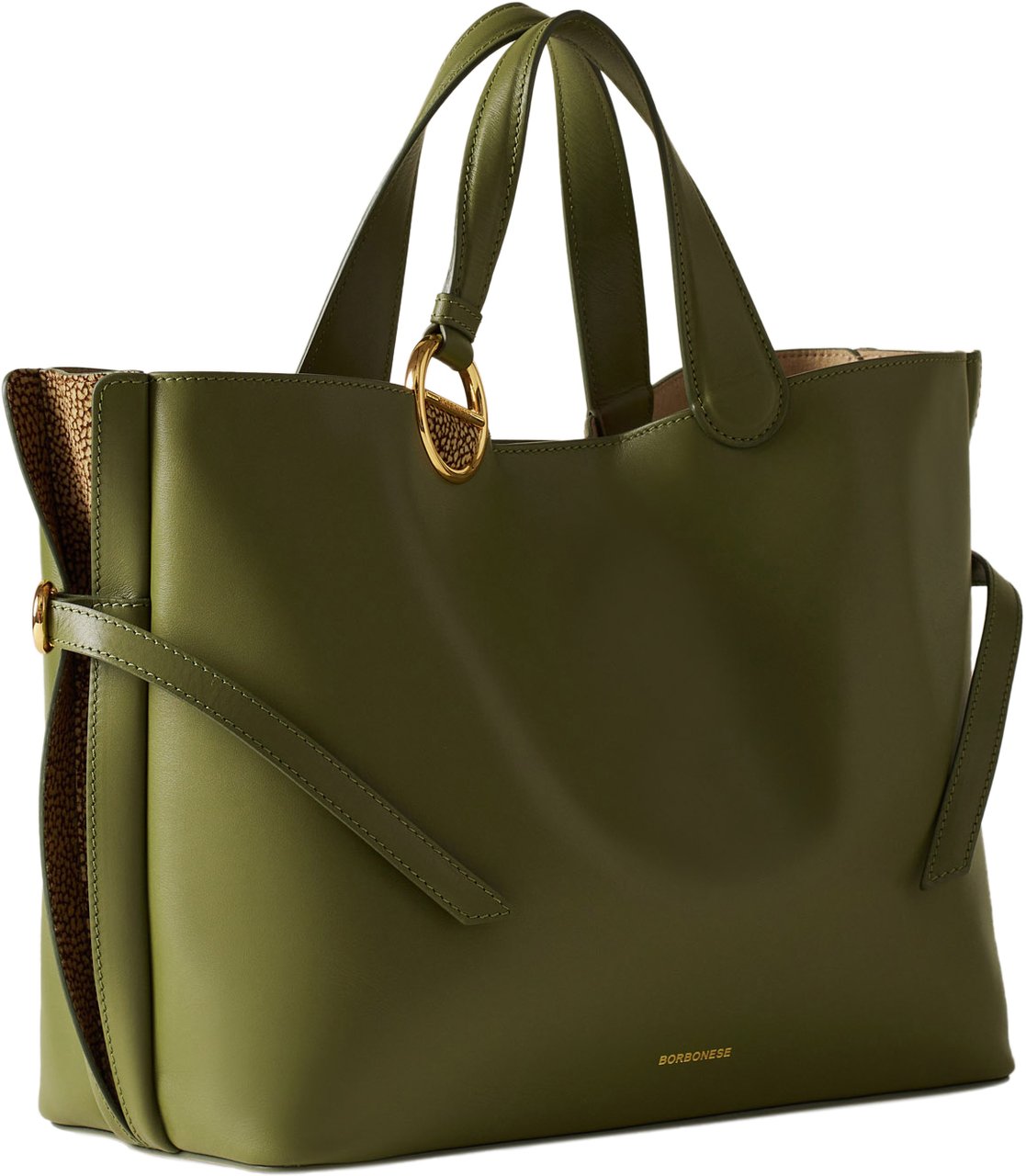 Borbonese BRIDLE MEDIUM SHOPPING BAG Groen