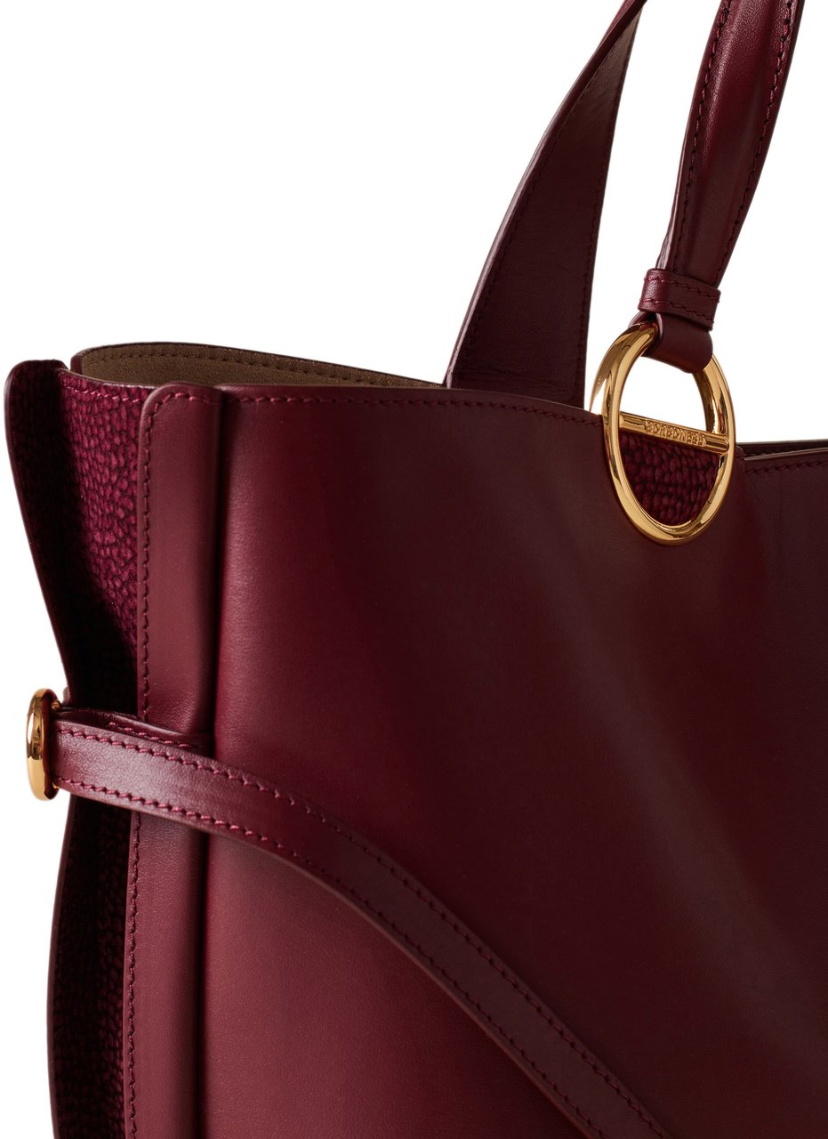 Borbonese BRIDLE MEDIUM SHOPPING BAG Rood
