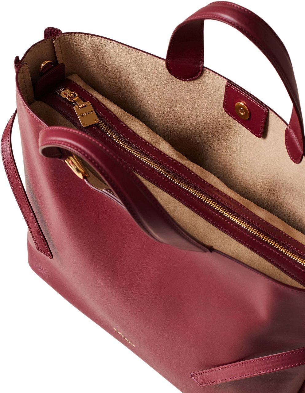 Borbonese BRIDLE MEDIUM SHOPPING BAG Rood