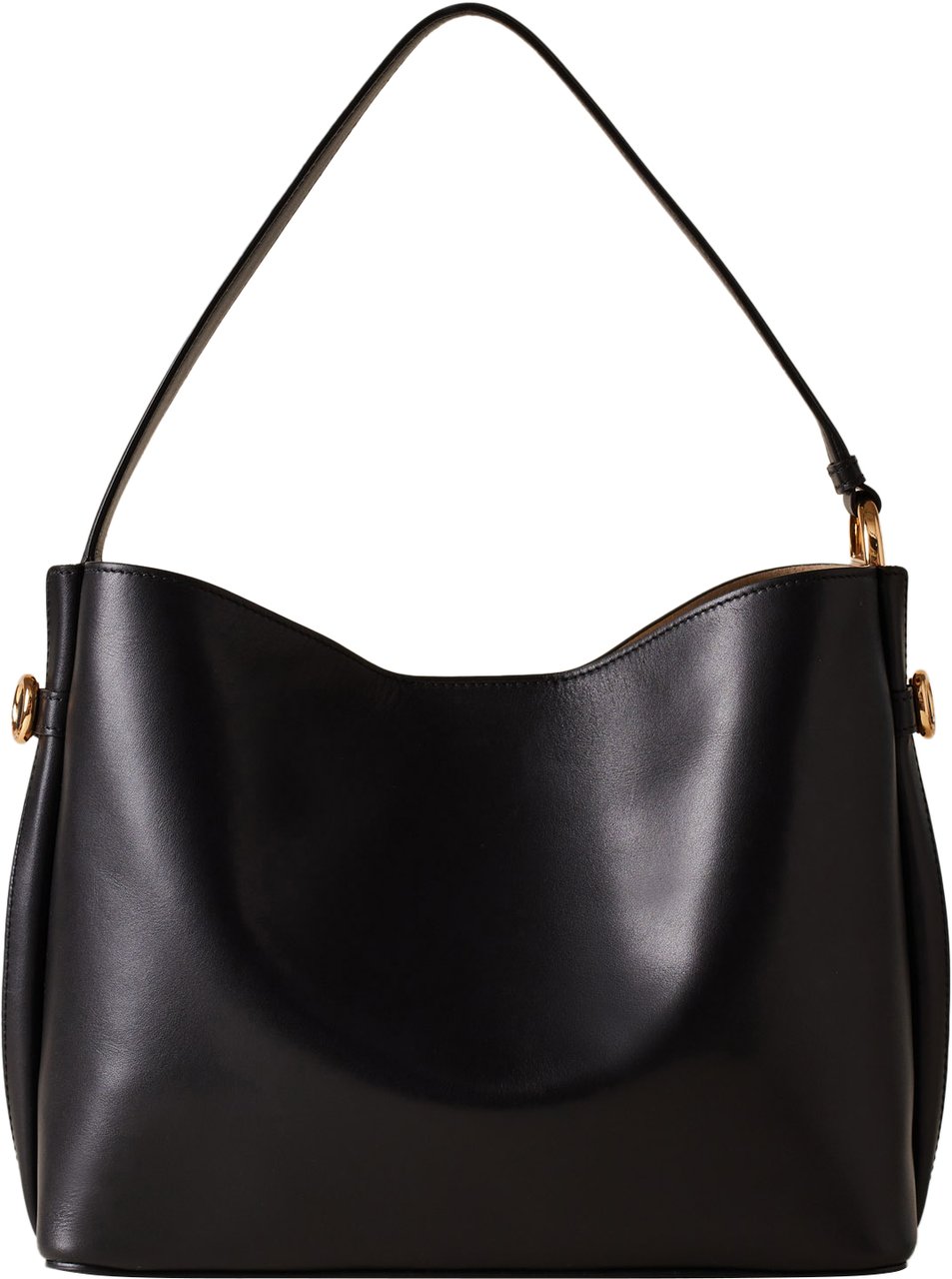 Borbonese BRIDLE MEDIUM BUCKET BAG Zwart