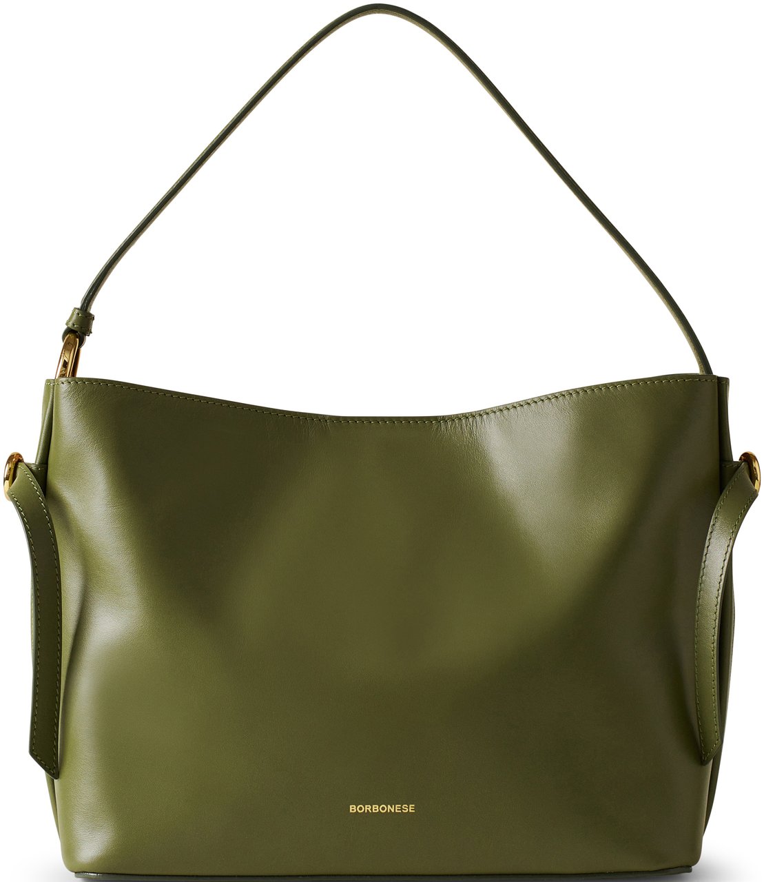 Borbonese BRIDLE MEDIUM BUCKET BAG Groen
