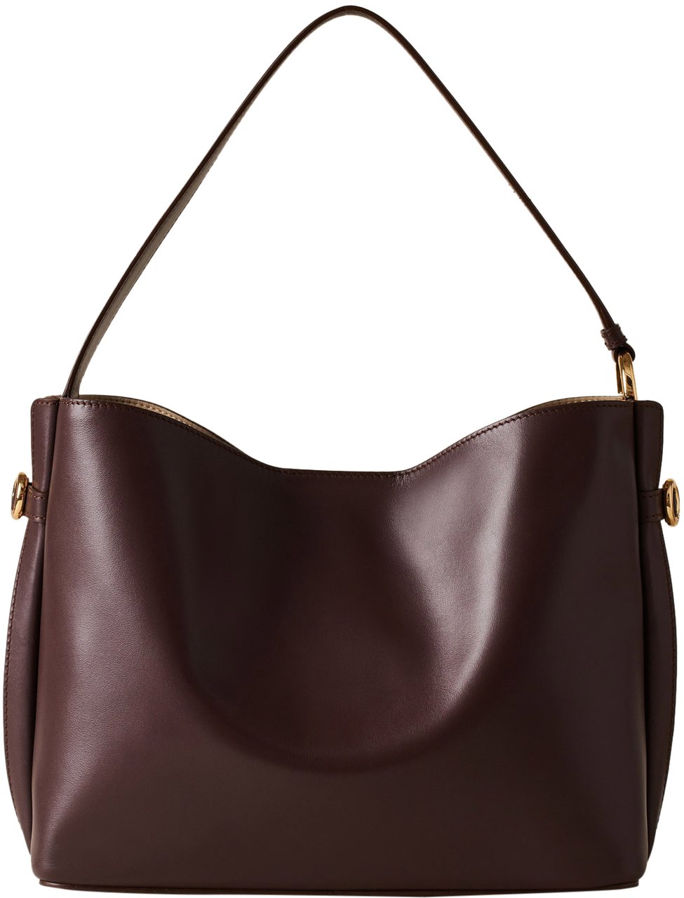 Borbonese BRIDLE MEDIUM BUCKET BAG Maroon