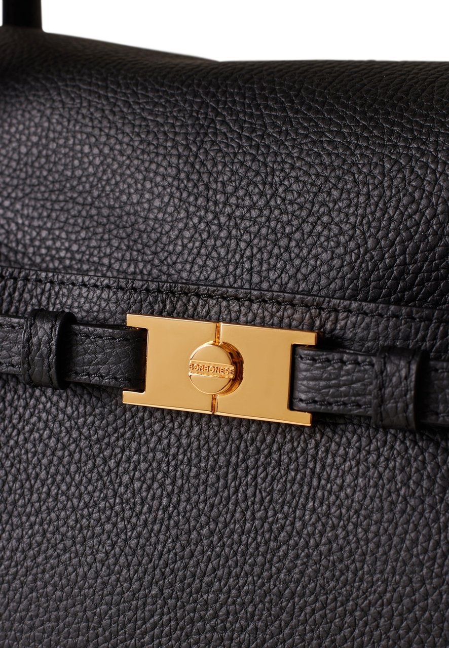 Borbonese TORINESE MEDIUM BAULETTO BAG Zwart
