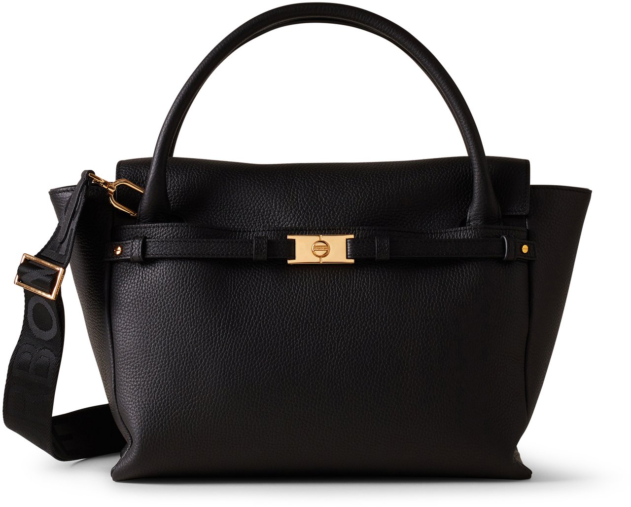 Borbonese TORINESE MEDIUM BAULETTO BAG Zwart