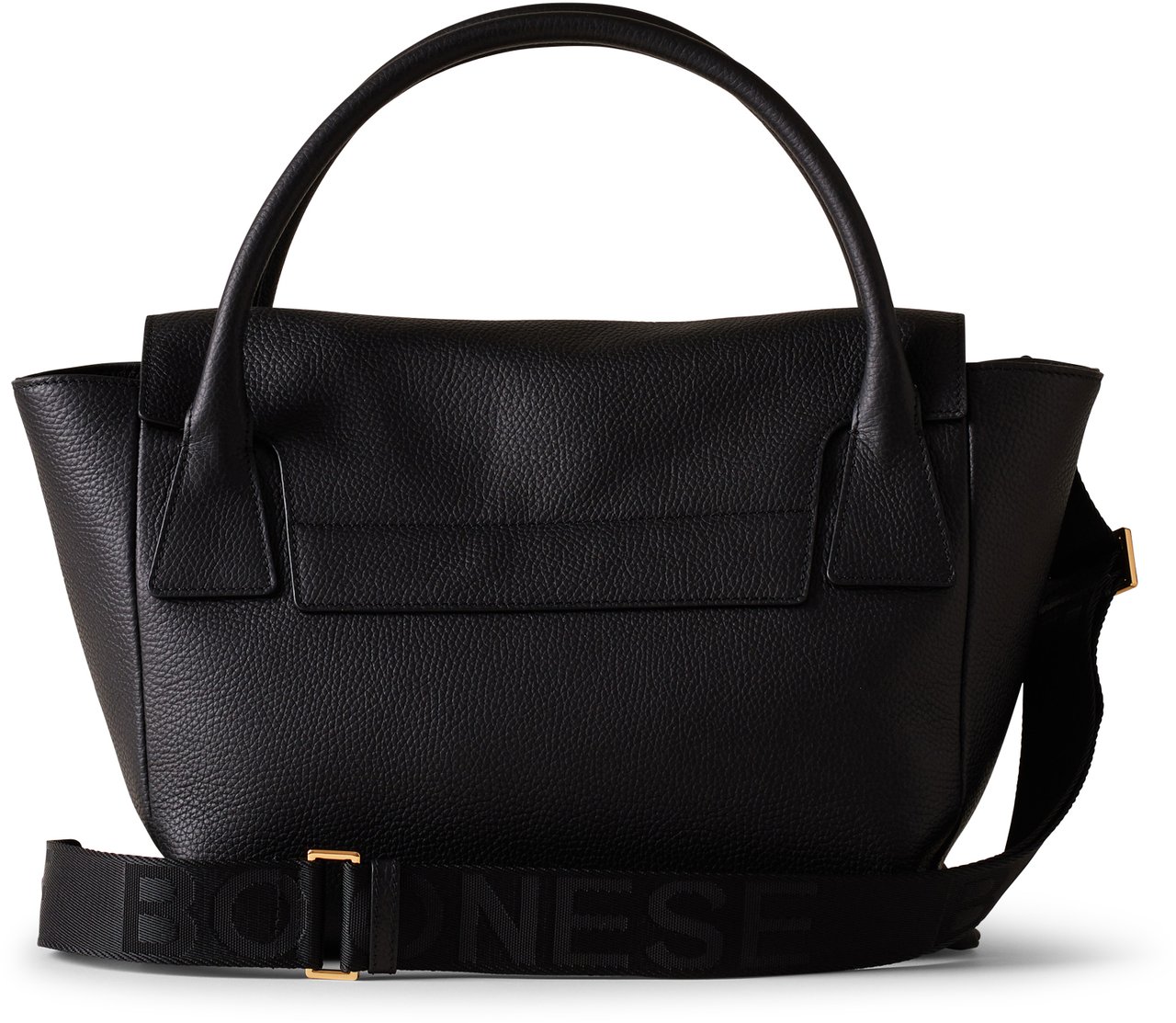 Borbonese TORINESE MEDIUM BAULETTO BAG Zwart