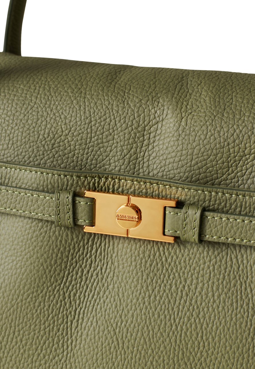Borbonese TORINESE MEDIUM BAULETTO BAG Groen