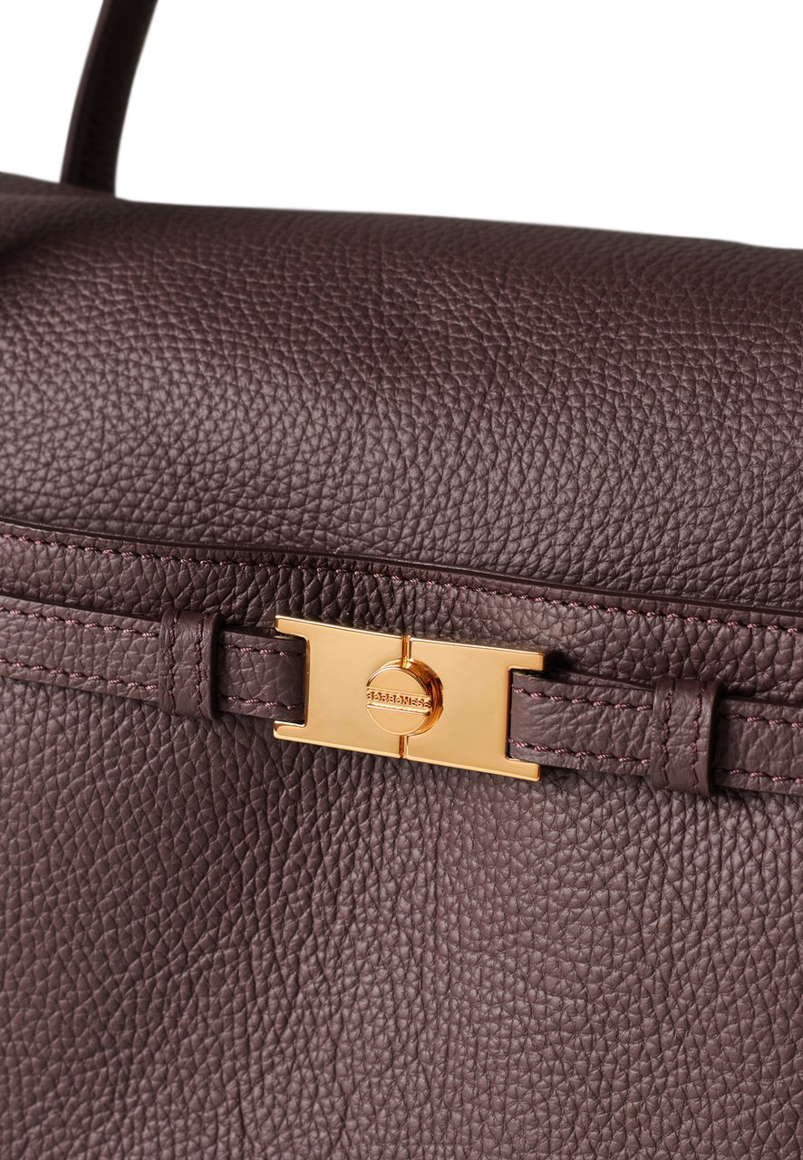 Borbonese TORINESE MEDIUM BAULETTO BAG Maroon