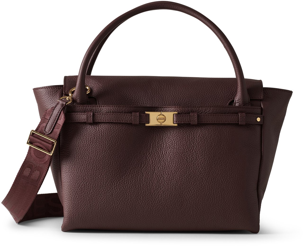 Borbonese TORINESE MEDIUM BAULETTO BAG Maroon