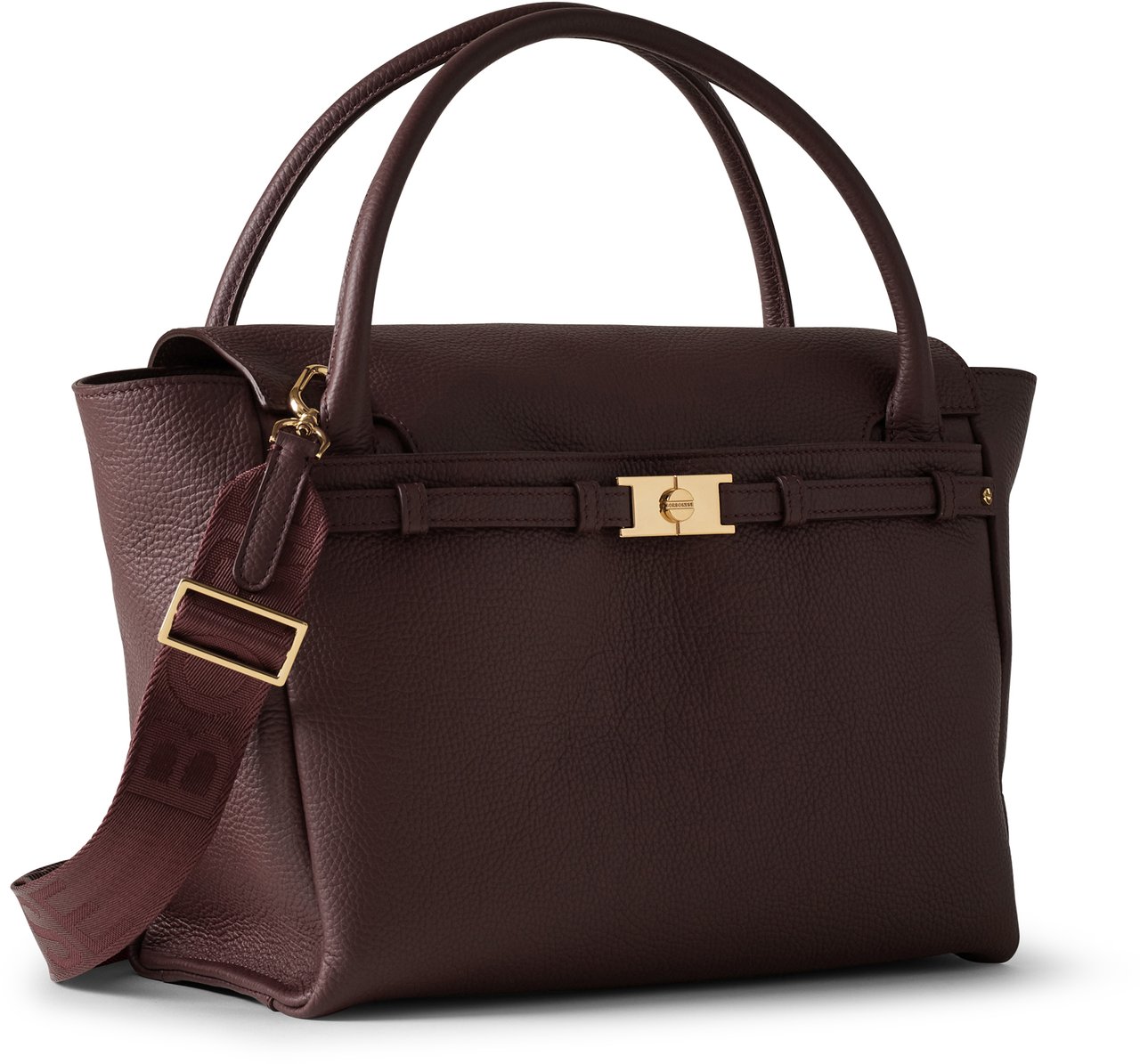 Borbonese TORINESE MEDIUM BAULETTO BAG Maroon