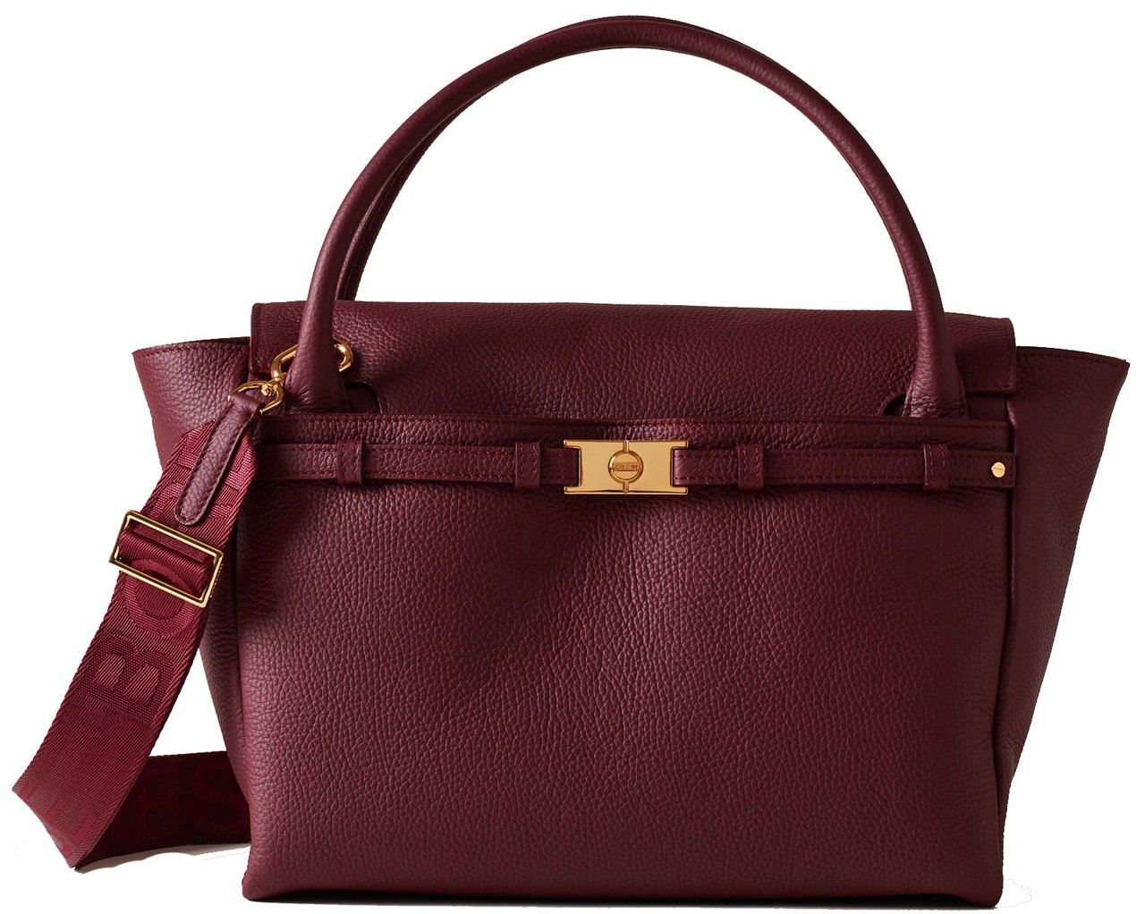 Borbonese TORINESE MEDIUM BAULETTO BAG Rood