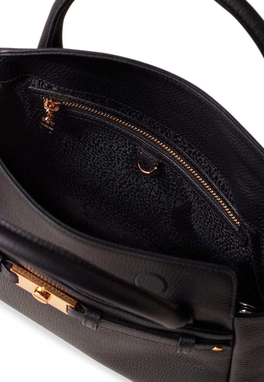 Borbonese TORINESE SMALL BAULETTO BAG Zwart